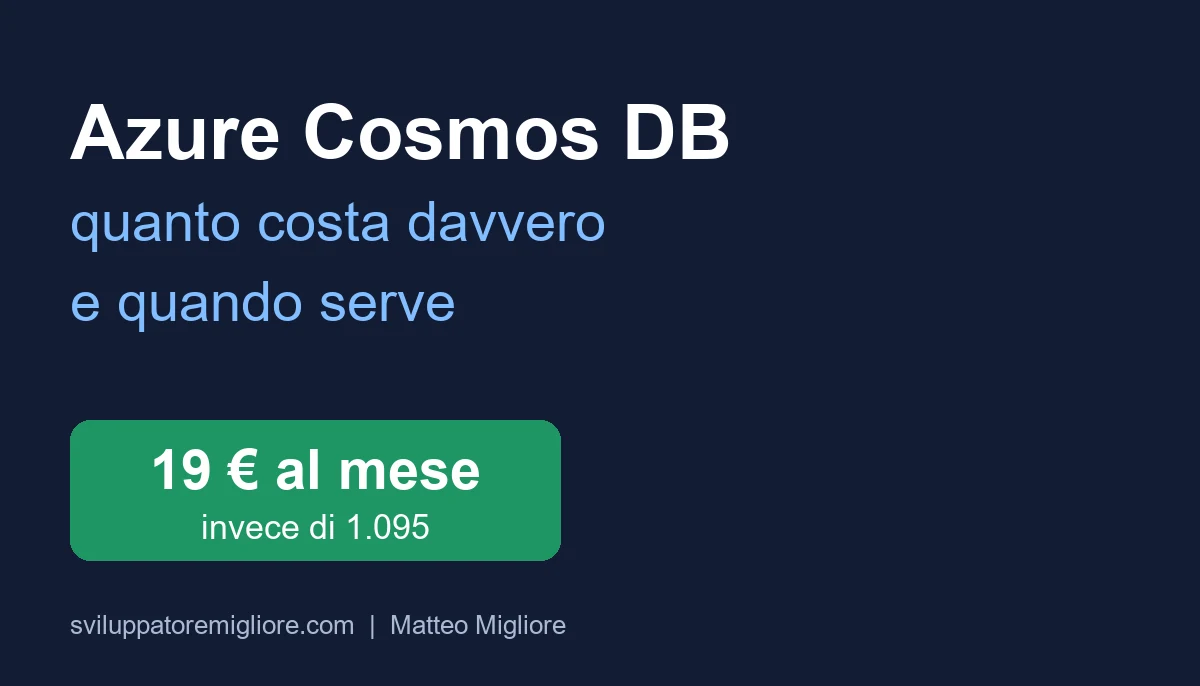 Azure Cosmos DB: what it costs and when you need it Azure Cosmos DB: what it costs and when you need it