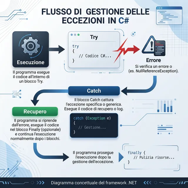 Gestione flusso eccezioni in C#