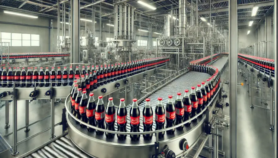 Linea di produzione automatizzata controllata da PLC, programmata in C#