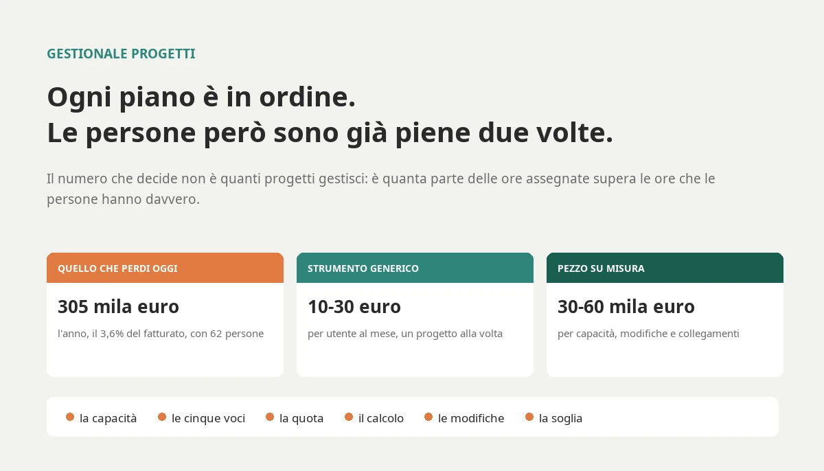 Project management software: costs, capacity, threshold