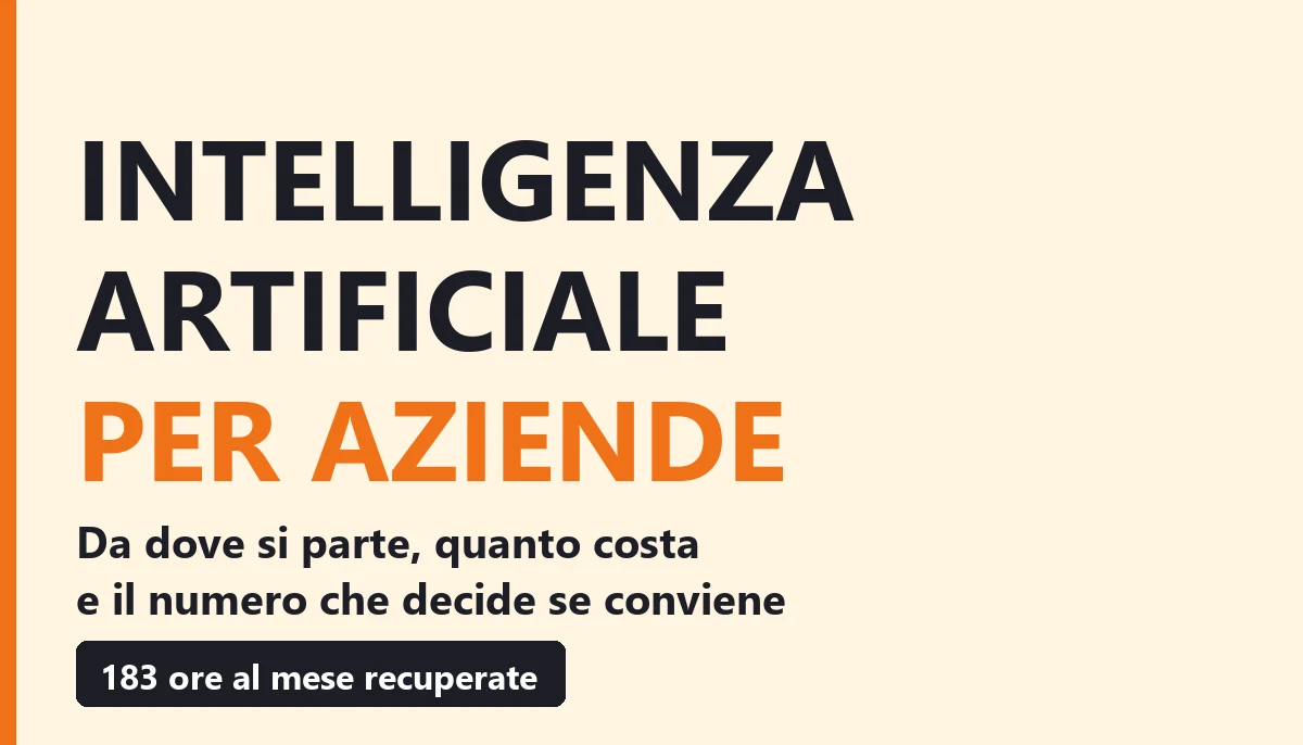 Intelligenza artificiale per aziende: da dove partire
