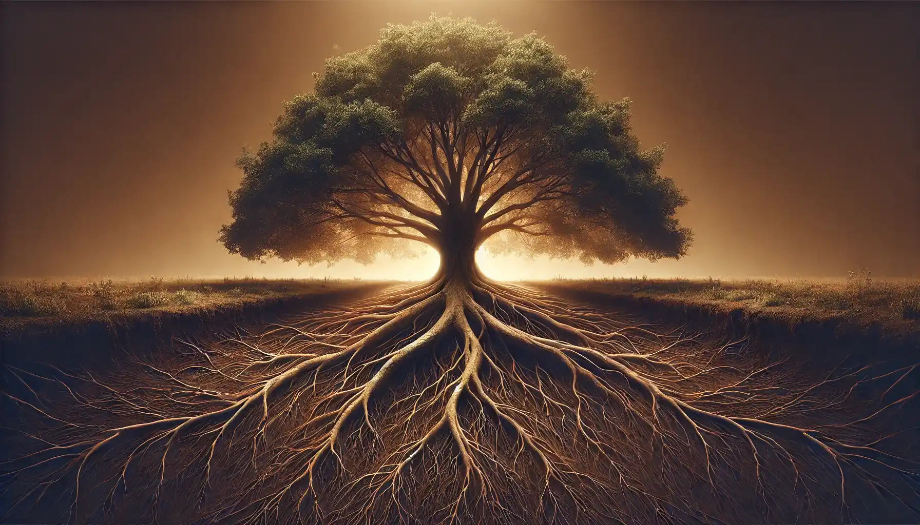 Progettare strutture software solide e coerenti come radici intrecciate sotto un albero