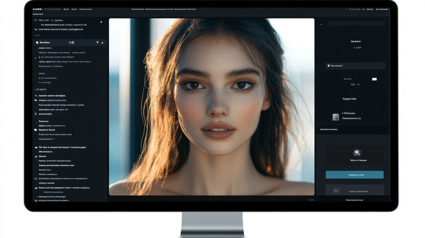 Interfaccia OpenAI ChatGPT con cronologia chat e immagine generata dall'AI su schermo