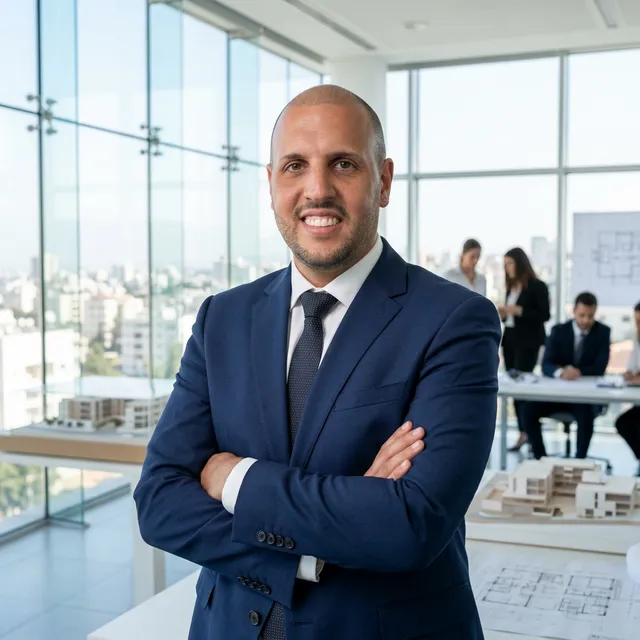 Matteo Migliore confident leadership in a modern office