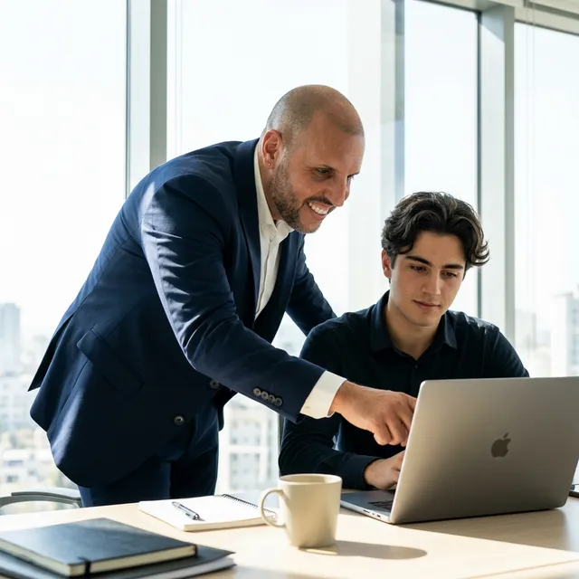 Matteo Migliore mentoring and collaborating on C# architecture