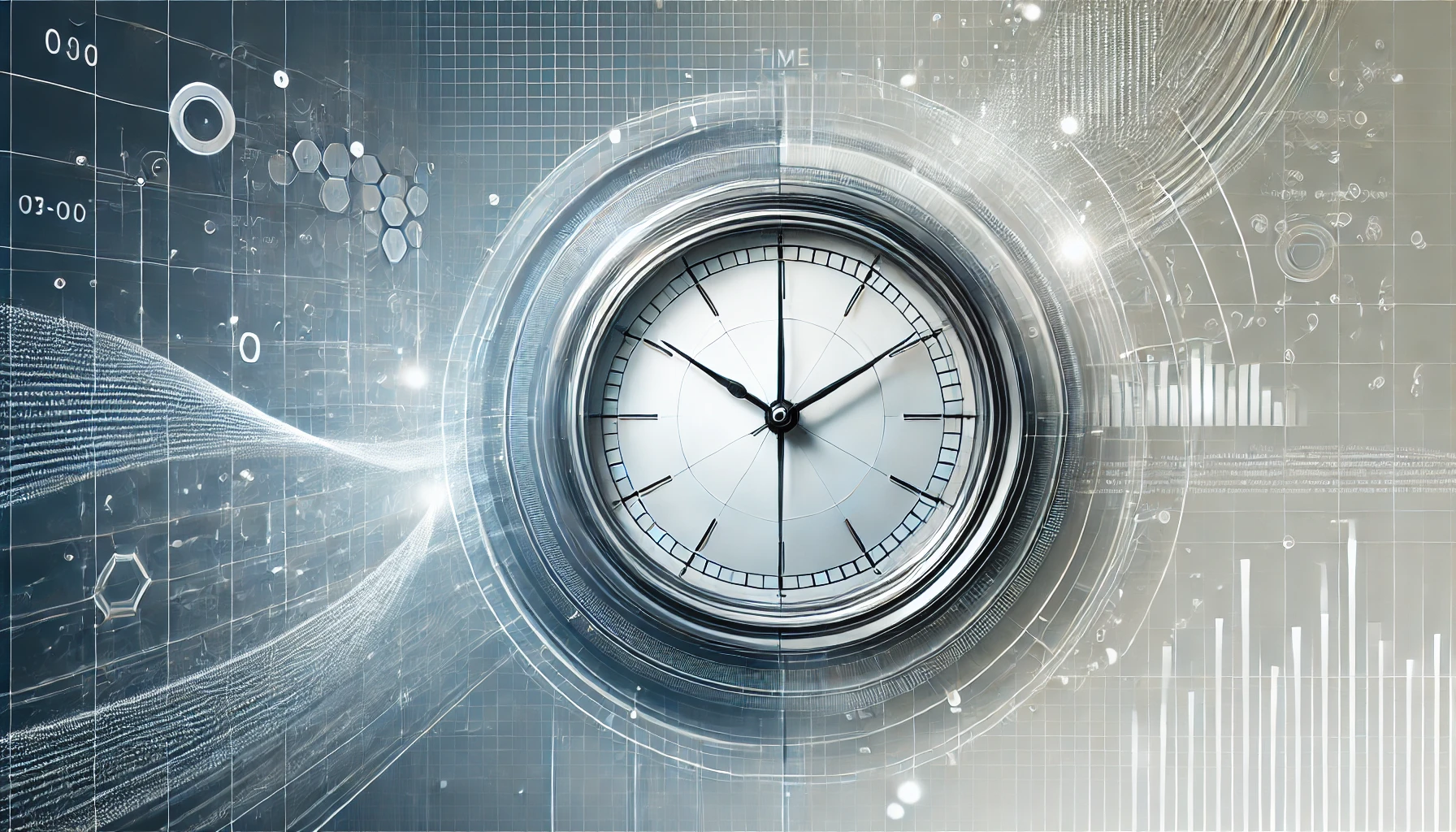 Orologio digitale con dati, grafici e codice: efficienza, produttività con WPF