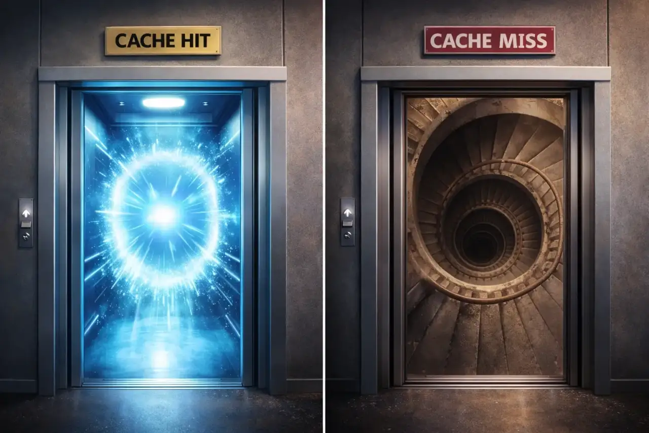 Effective caching reduces the uncertainty measured by Core Web Vitals.