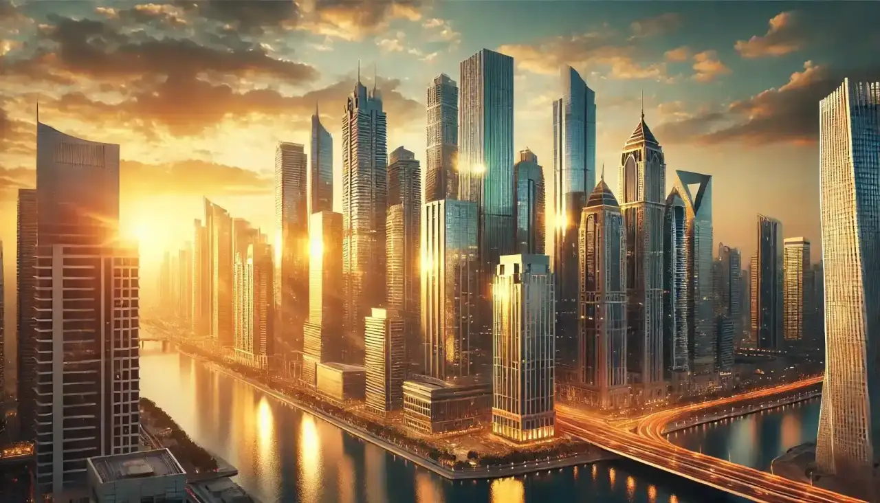 City skyline, international career success, top software developer salaries