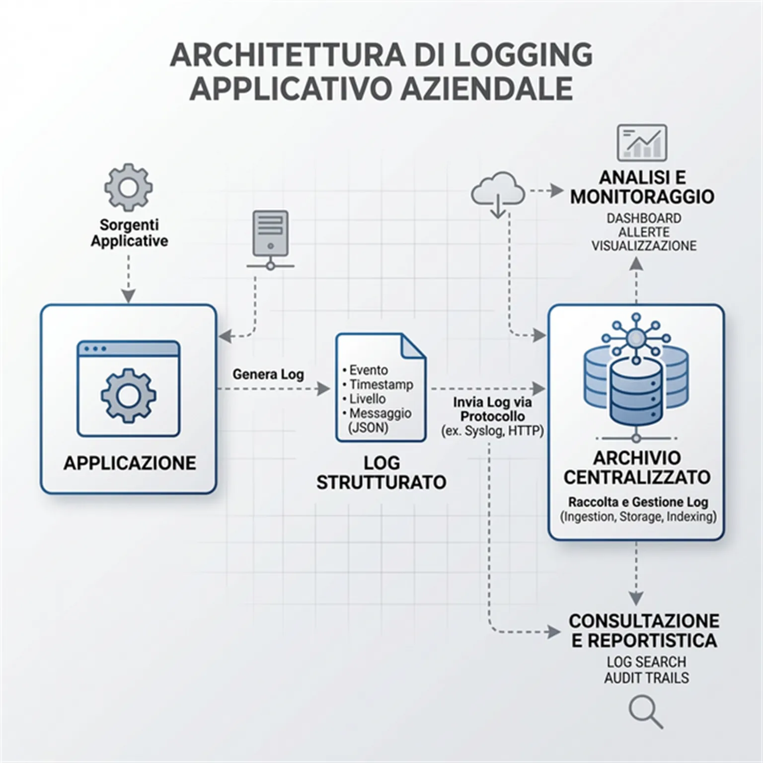 Enterprise structured logging architecture