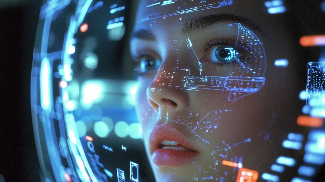 Mirror with the future displayed instead of the present