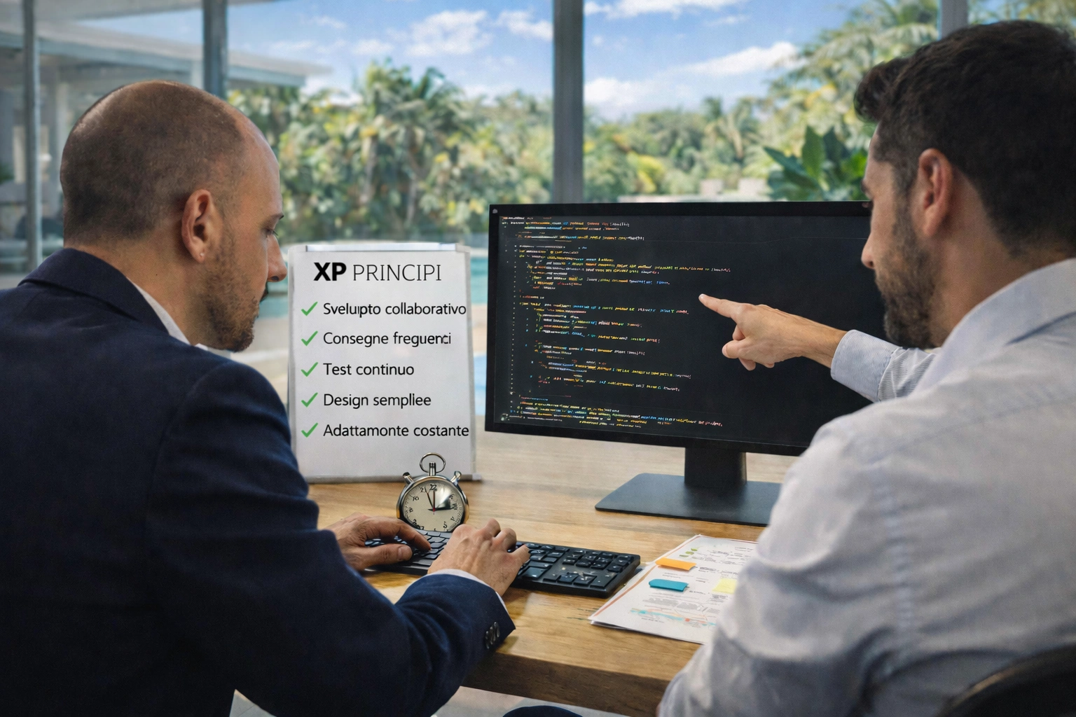 Bus factor reduced with integrated XP practices.