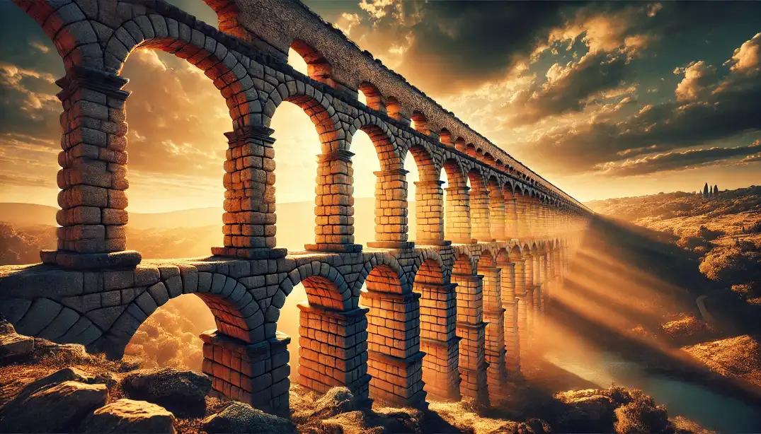 Roman aqueduct: resistance, durability and software architecture scalable over time