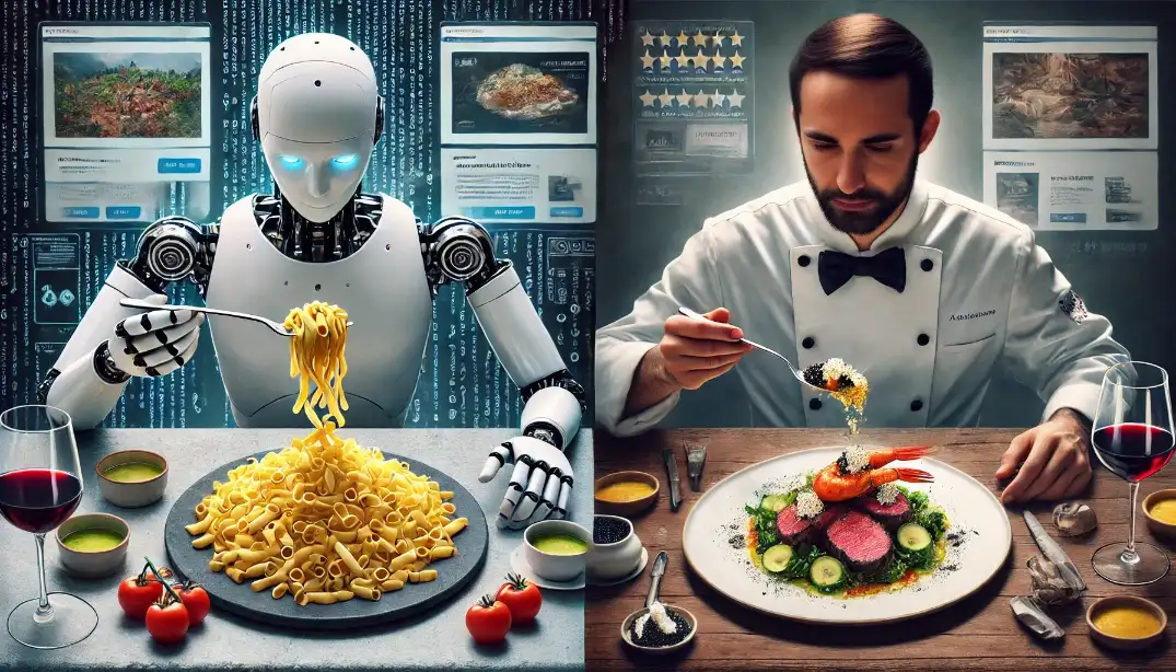 Web development, websites, difference between AI and personalization, sadalto chef metaphor, professional web design