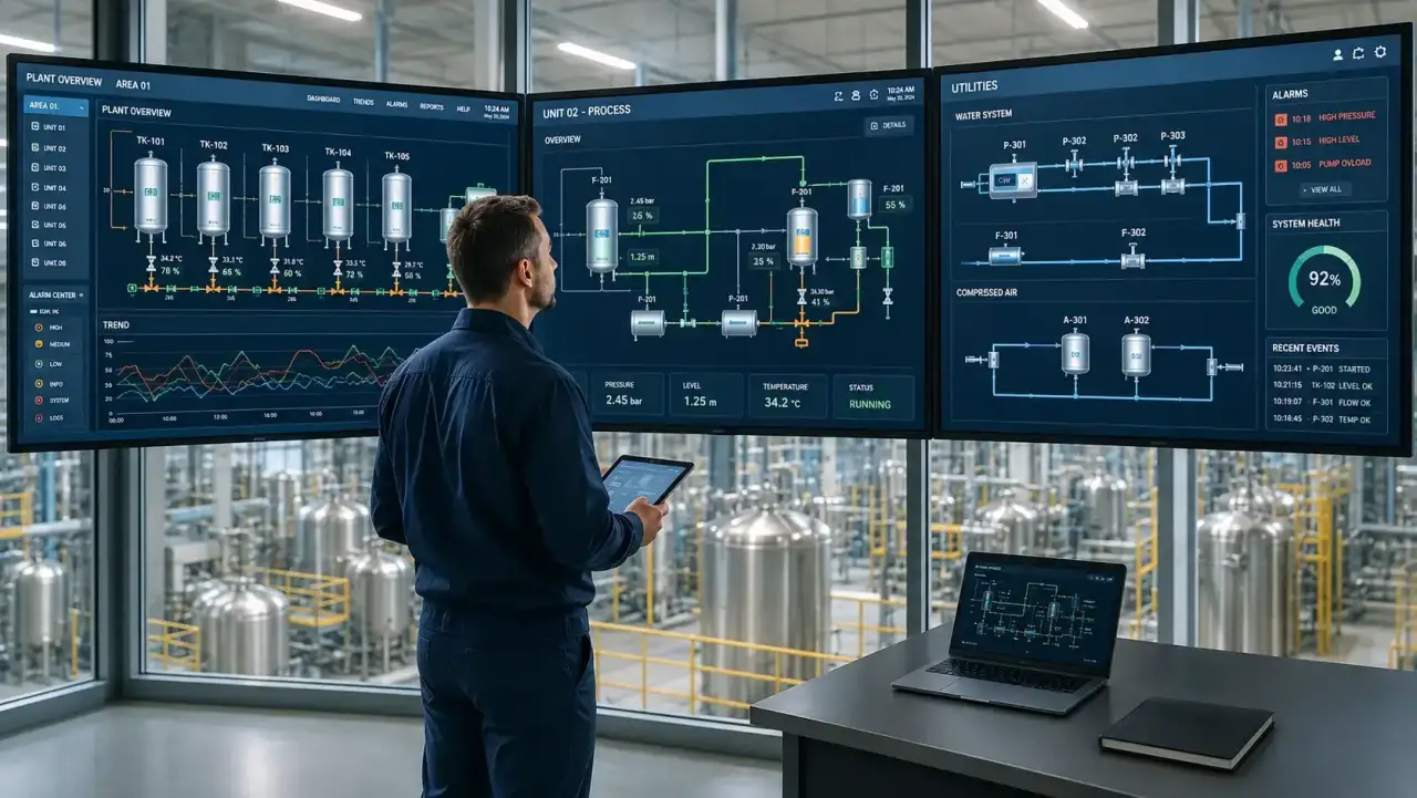 A .NET SCADA developer building control room interfaces
